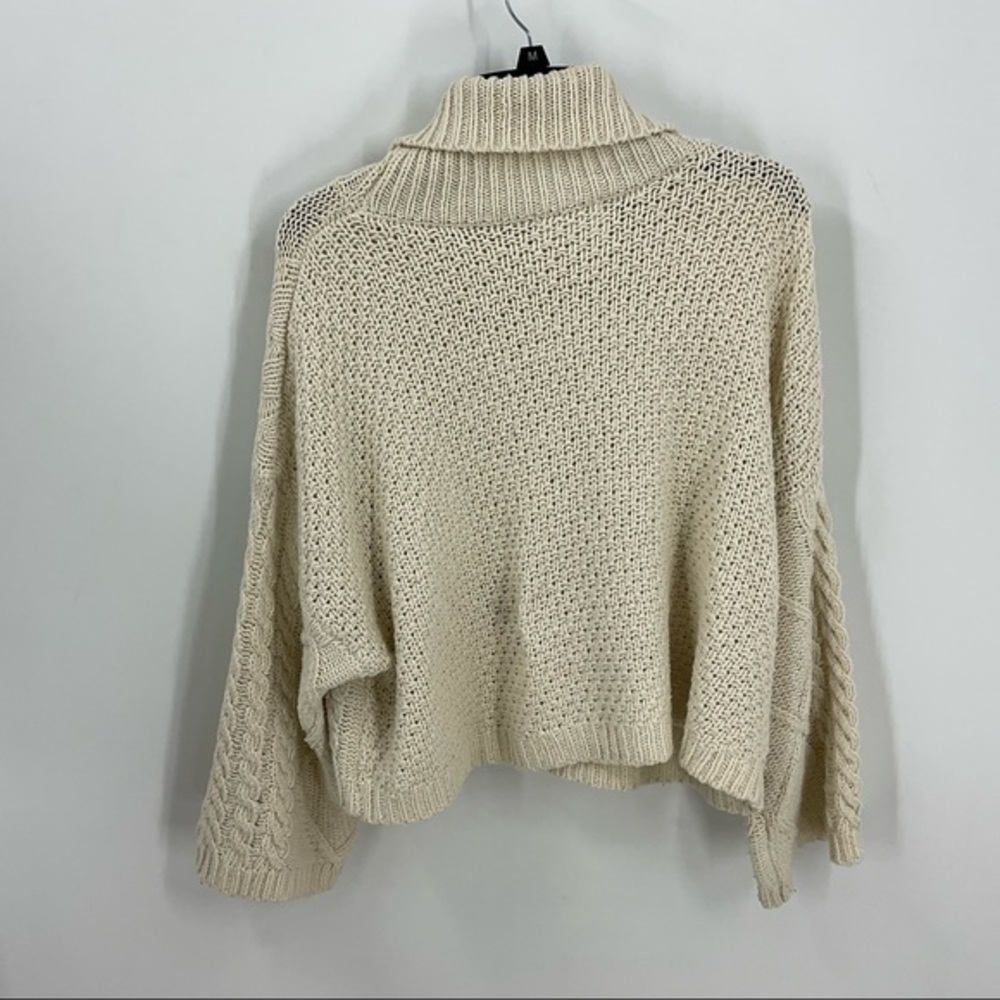 The Native One Oversized Turtleneck Cableknit Cro… - image 3